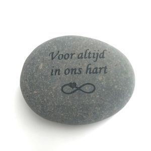 Voor altijd tekststeen